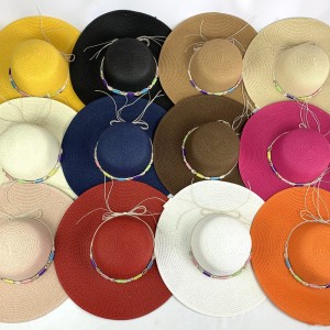 JLMY-56*CX120 CHAPÉU DE PRAIA COM ABA E COPA