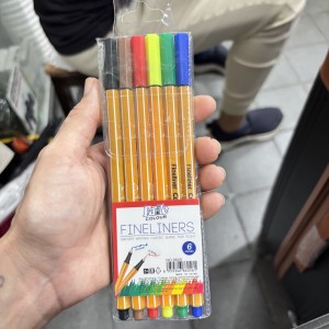 8605*CX480 CANETA PONTA FINA 6 CORES