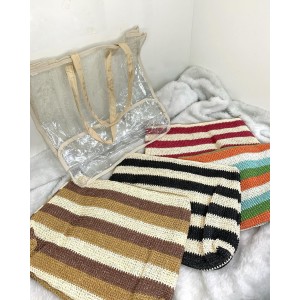 DO23709*CX120 BOLSA DE MAO PARA PRAIA DE FIBRA SINTETICA