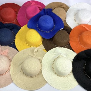 JLMY-31*CX120 CHAPÉU DE PRAIA COM ABA E COPA