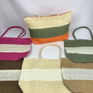 A001-1*CX120 BOLSA FEMININA EM FIBRA DE PAPEL, UTIL. EM PRAIA