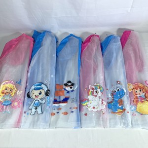 HUAYI-806*CX100 CAPA DE CHUVA INFANTIL EM MATERIAL PLÁSTICO