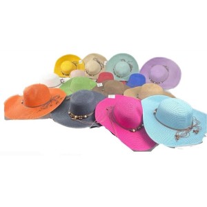 JLMY-10*CX120 CHAPÉU DE PRAIA COM ABA E COPA